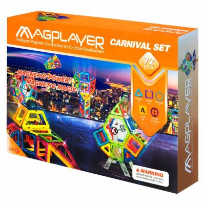 Конструктор Magplayer Магнітний набір 72 елемента (MPA-72)
