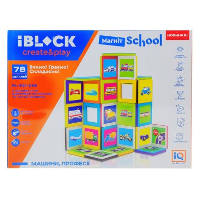 Магнітний конструктор IBLOCK 78 деталей (PL-921-238)