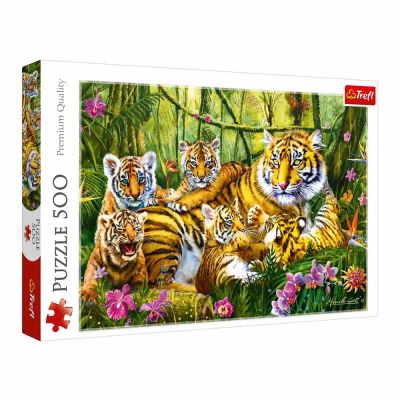 Пазли Trefl Родина тигрів 500 деталей (37350)