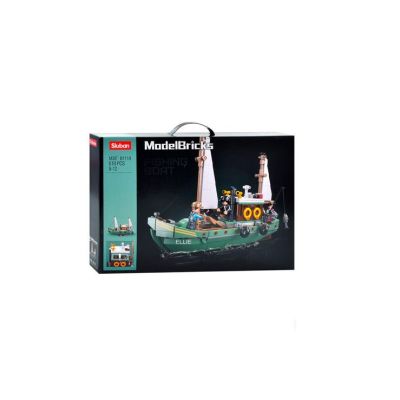 Конструктор Sluban Model Bricks Рибальський човен 610 деталей (M38-B1119)