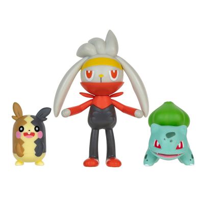 Набір фігурок Pokemon W18 Морпеко, Бульбазавр і Рабут (PKW3055)
