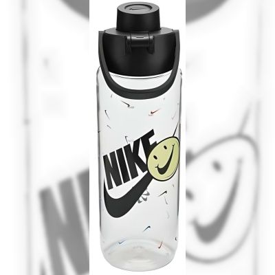 Пляшка Nike TR RENEW RECHARGE CHUG BOTTLE 24 OZ 709 мл (прозорий/чорний) (N.100.7637.968.24)