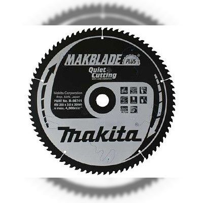 Пильний диск Makita MAKBlade Plus по дереву 250x30 80T (B-08838)