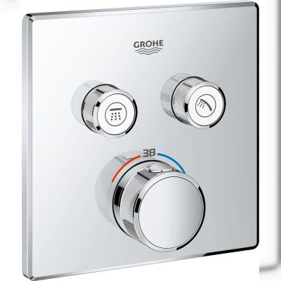 Зовнішня частина термостата для душу Grohe Grohtherm SmartControl, на 2 виходи (29124000)
