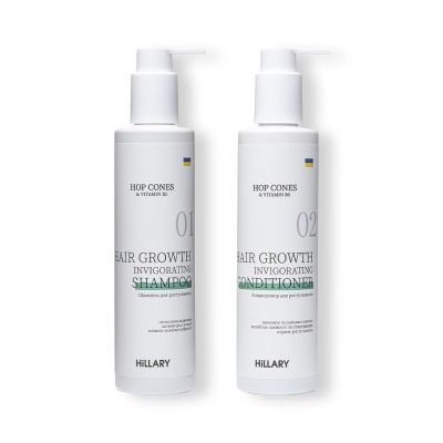 Шампунь + Кондиціонер для росту волосся Hillary Hop Cones & B5 Hair Growth Invigorating