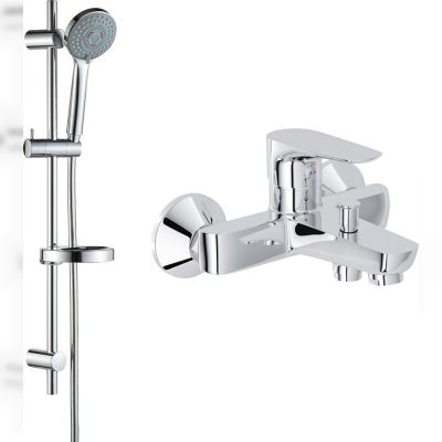 Змішувач для ванни Imprese Modus f03208201SR з душовим гарнітуром t03800101SR ( f04008201MD)