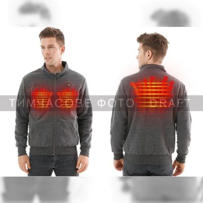 Кофта з підігрівом 2E Heat Power Grey, розмір XXL (2E-HJHPXXL-GR)