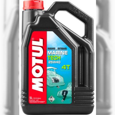 Моторна олива Motul Marine Tech 25W40 4T, 5 л (107716)