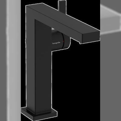 Змішувач для умивальника Hansgrohe Tecturis E 150 CoolStart одноважільний, push-open, чорний матовий (73040670)