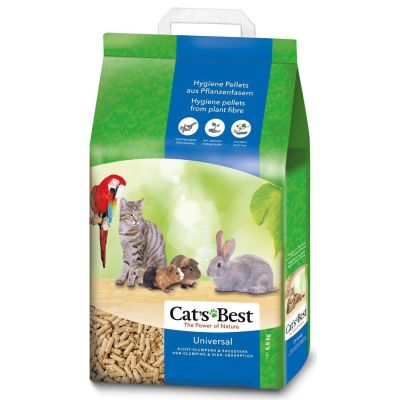 Гігієнічний наповнювач Cat's Best «Universal» 10 л / 5.5 кг (деревинний) - cts