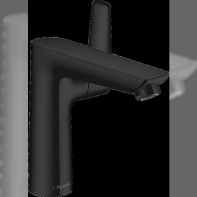 Змішувач для раковини Hansgrohe Talis E 150 одноважільний, зі зливним гарнітуром, чорний матовий (71754670)