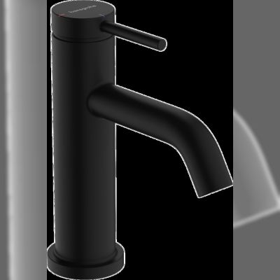 Змішувач для умивальника Hansgrohe Tecturis S 80 CoolStart одноважільний, чорний матовий (73301670)