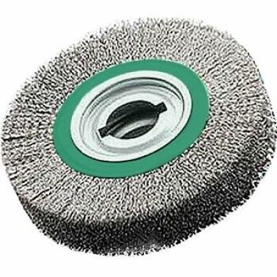 Щетка Lessmann цилиндрическая 250х100х60-50.8 нержавеющая гофрированная проволока 0.20мм 3600 об/мин (377044)