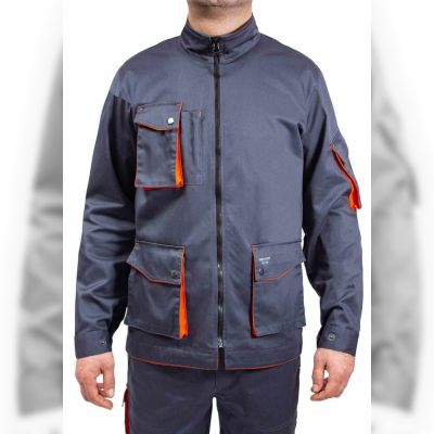 Куртка робоча Free Work Dexter сіра з помаранчевим р.64/3-4/XXXL (62035)