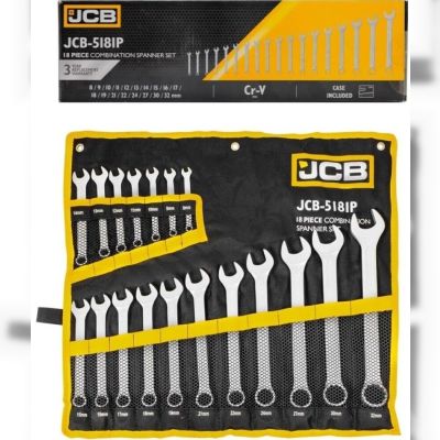Набір ключів комбінованих 18 шт. JCB (JCB-5181P) (57164)