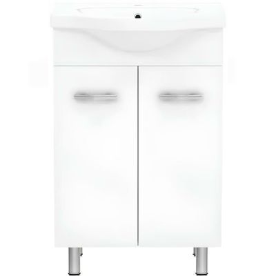 Тумба підлогова RJ LOTUS-L з умивальником, 51 см (RJFU007-0155WHSET(RJFU007-0155WH+RZJ200))