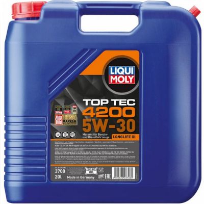 Синтетична моторна олива LIQUI MOLY Top Tec 4200 SAE 5W-30, 20 л (3708)