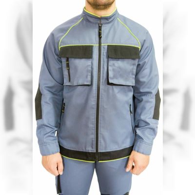 Робоча куртка Free Work Russel сіра з чорним р.58/5-6/XL (56131)