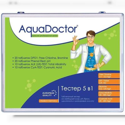 Тестер AquaDoctor 5 в 1, 20 тестів (23546)