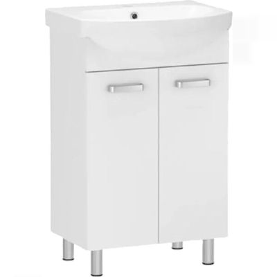 Тумба підлогова RJ SOFT-L з умивальником, 66 см (RJFU023-0170WHSET(RJFU023-0170WH+L81970000))