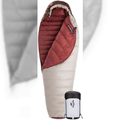 Спальник з натуральним пухом Naturehike Snowbird NH20YD001, p-р L, коричневий 560 г