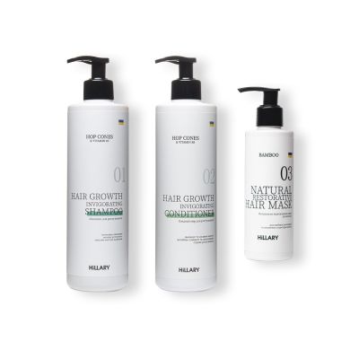 Комплекс Hop Cones & B5 Hair Growth Invigorating + Натуральна маска Bamboo