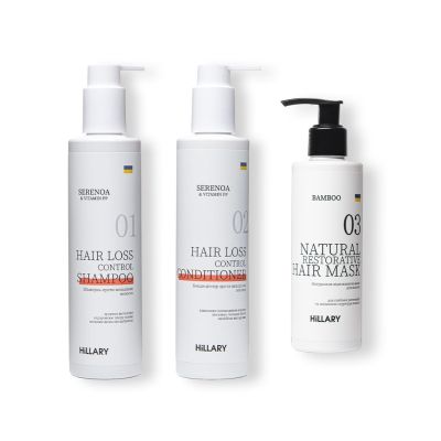 Набір Serenoa & РР Hair Loss Control, 500 мл + Натуральна маска Bamboo, 200 мл