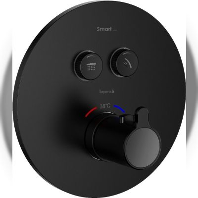Термостат Imprese Smart Click ZMK101901238, прихований монтаж, чорний