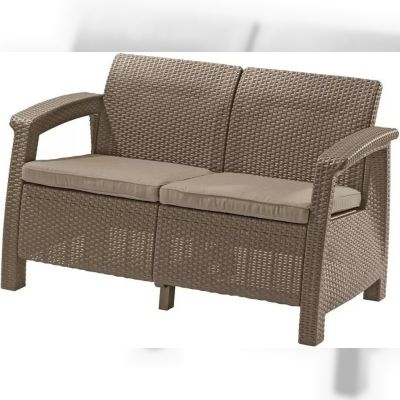 Диван садовий Keter Corfu Love Seat, капучіно (227644)