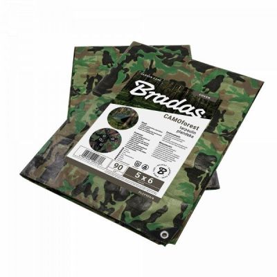 Тент камуфляж Bradas CAMOforest, 6х10м, 90 г/м? (PLCF906/10)
