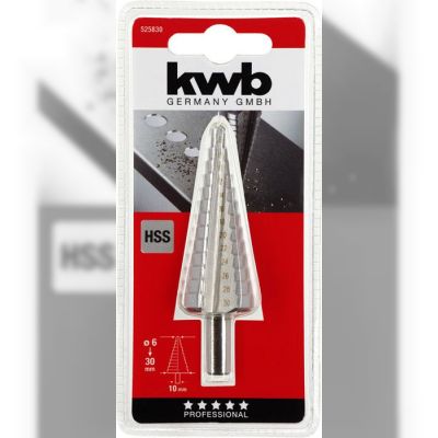Свердло ступінчасте KWB 6-30 мм хвостовик 10 мм (525830)