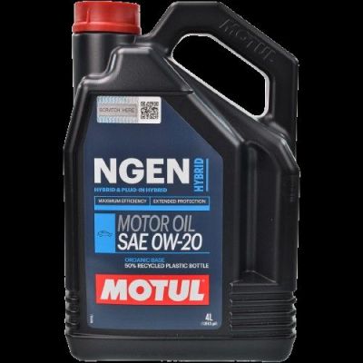 Моторна олива Motul NGEN Hybrid SAE 0W-20, 4 л (111902)
