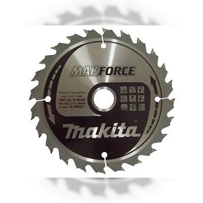 Пильний диск Makita MAKForce по дереву 230x30мм 24Т (B-08383)