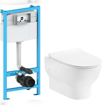 Інсталяція Devit + COMFORT NEW унітаз підвісний + кришка softclose тонка (90.211 + 3120123)