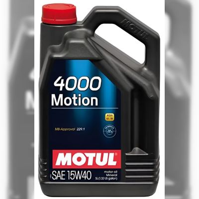 Моторна олива Motul 4000 Motion, 15W40 4 л (100294)