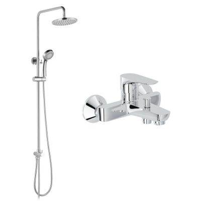 Смеситель для ванны Imprese Breclav 10245 с душевой системой T-15084, хром (SET20230906)