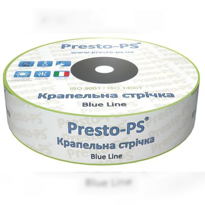 Щілинна крапельна стрічка Presto-PS Blue Line 0.18, 1.4 л/год, 10 см, 1000 м (BL-10-1000)