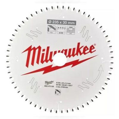 Пильний диск Milwaukee Alu PFTE 235х30х2.4мм 60 зубів (4932471309)