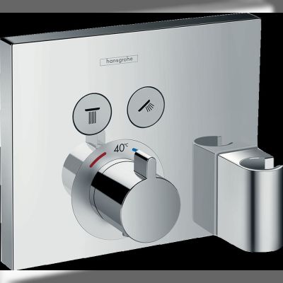 Зовнішня частина термостату Hansgrohe ShowerSelect, для 2-х споживачів, хром (15765000)