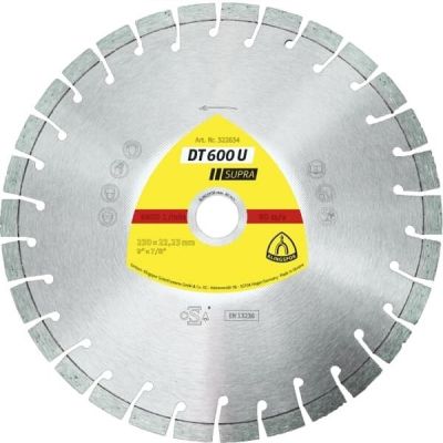 Коло алмазне сегментне Klingspor DT 600 U SUPRA (322631)