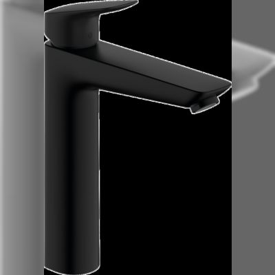 Змішувач для умивальника Hansgrohe Logis 190 одноважільний, чорний матовий (92455)