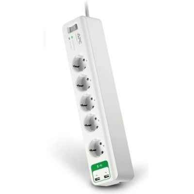 Фільтр мережевий APC Essential SurgeArrest 5 outlets + 2 USB (PM5U-RS)
