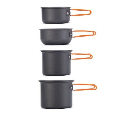 Набір посуду Naturehike (2 каструлі + кришки) NH15T401-G carbon (6927595787212)