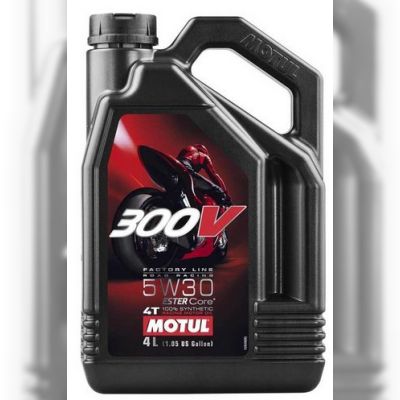 Моторна олива Motul 300V 4T Factory Line Road Racing, 5W30, 4 л (104111)