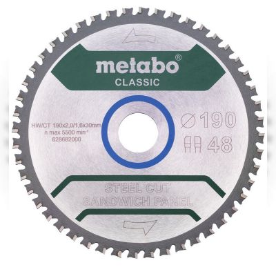 Пиляльний диск Metabo Classic 190x30 мм (628684000)