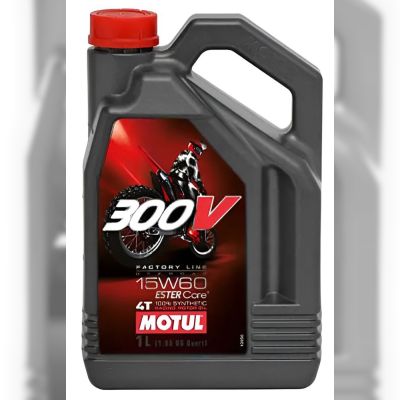 Моторна олива Motul 300V 4T Factory Line Off Road, 15W60, 4 л (104138)