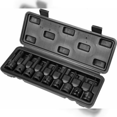 Набір насадок викруткових ударних Yato Torx 1/2 "T20-T70 9 шт, (YT-10654)