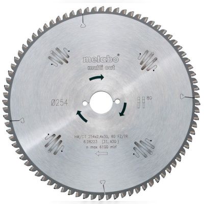 Пильний диск Metabo HW/CT 254x30 80FZ/TZ 5 (628093000)