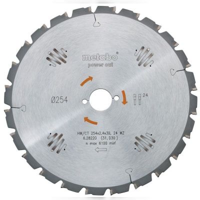 Пильний диск Metabo 254x30, HW/CT 24 WZ5 ° (628220000)