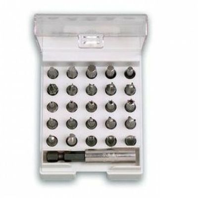 Набір біт Felo 25мм HEX/XZN/TorqSet/TorxTR/Trі-Wіng/Spanner/Clutch + магнітний тримач 1/4" 26шт (02032616)